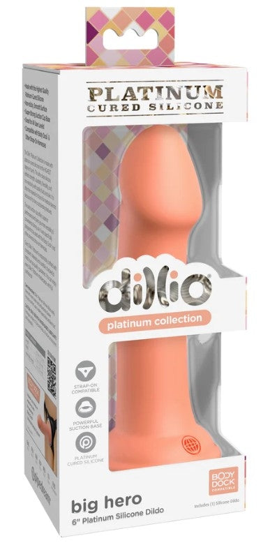 Dillio Big Hero Six Inch Platinum Collection Silicone Dildo