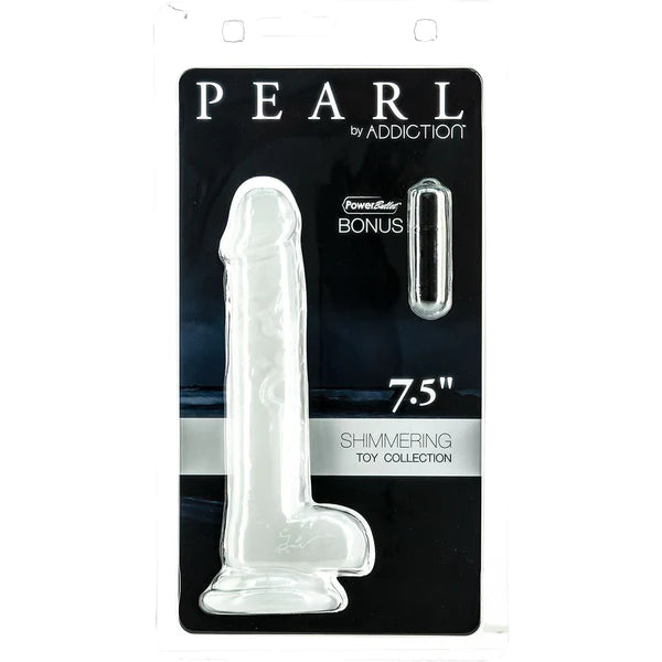 Pearl by Addiction 7.5" Dong (Free Bullet Vibrator Included!)