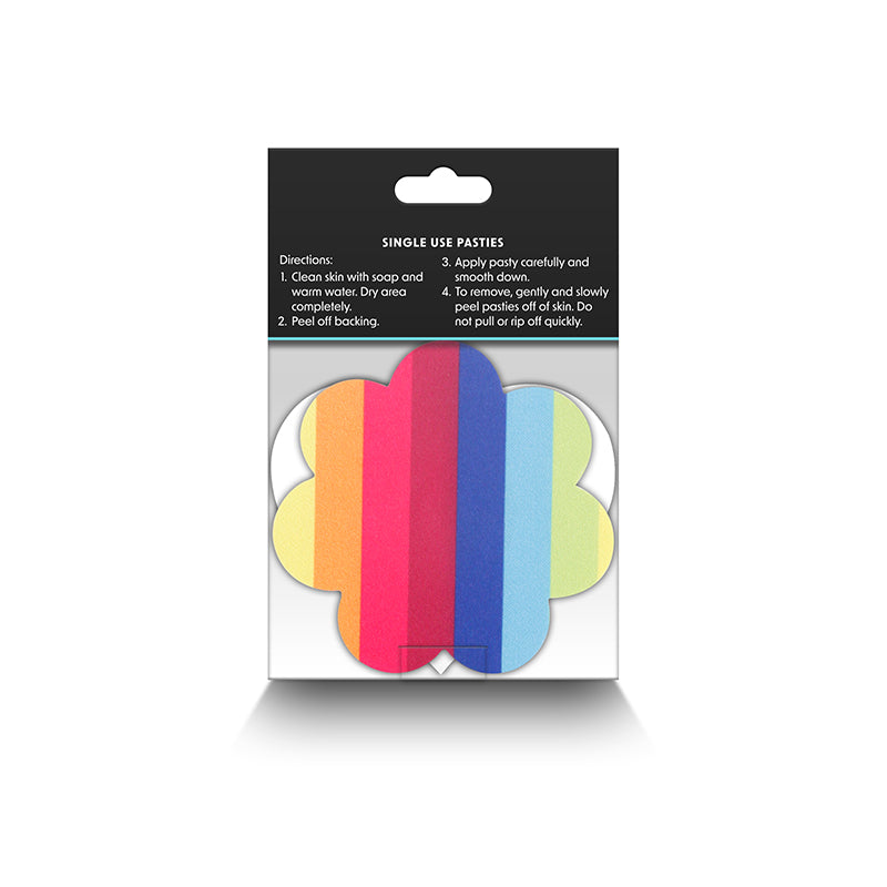 Pride Heart & Flower Rainbow Pretty Pasties set of two