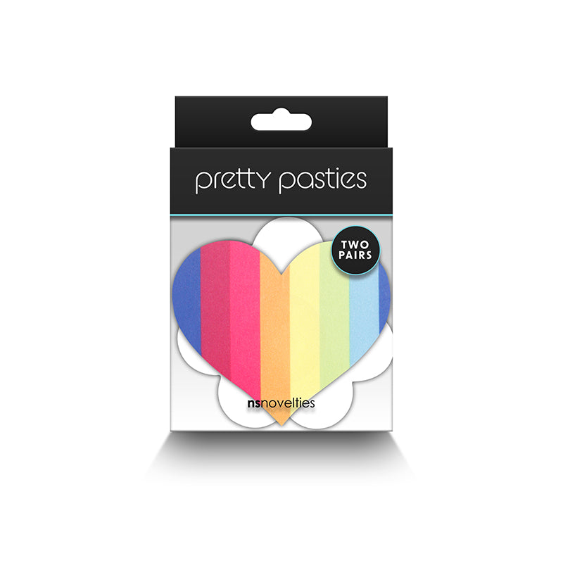 Pride Heart & Flower Rainbow Pretty Pasties set of two