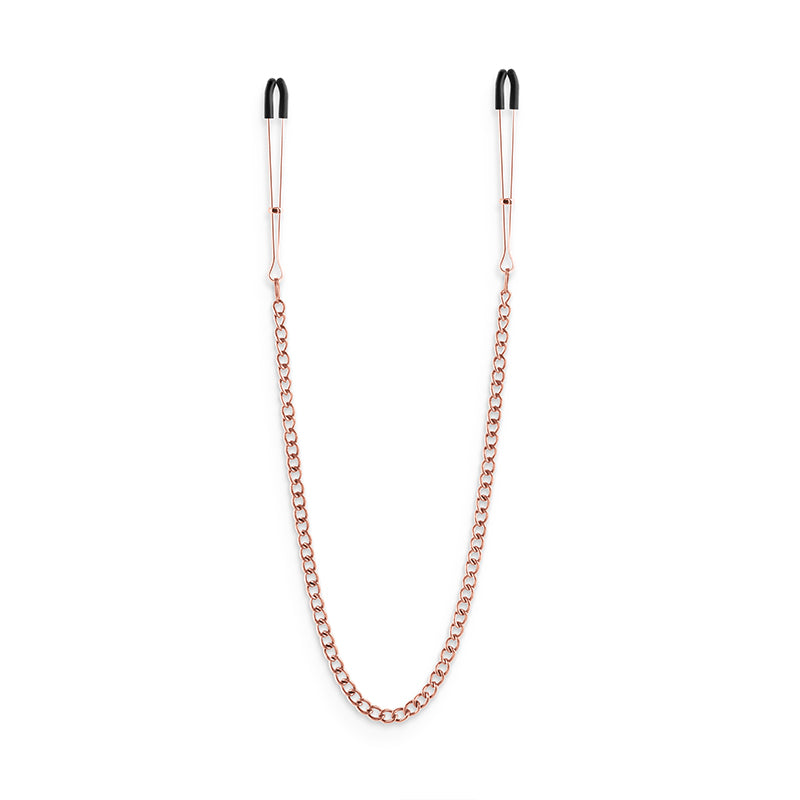 Boundless by NS Novelties Rose Gold Tweezer style nipple clamps. Buy in Toronto online or in-store