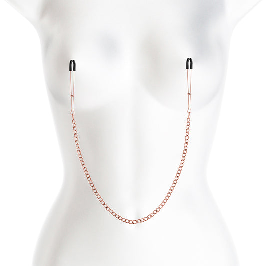 Boundless by NS Novelties  Rose Gold Tweezer style nipple clamps. Buy in Toronto online or in-store