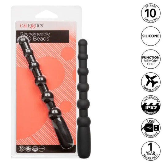 Rechargeable X-10 Vibrating Anal Beads