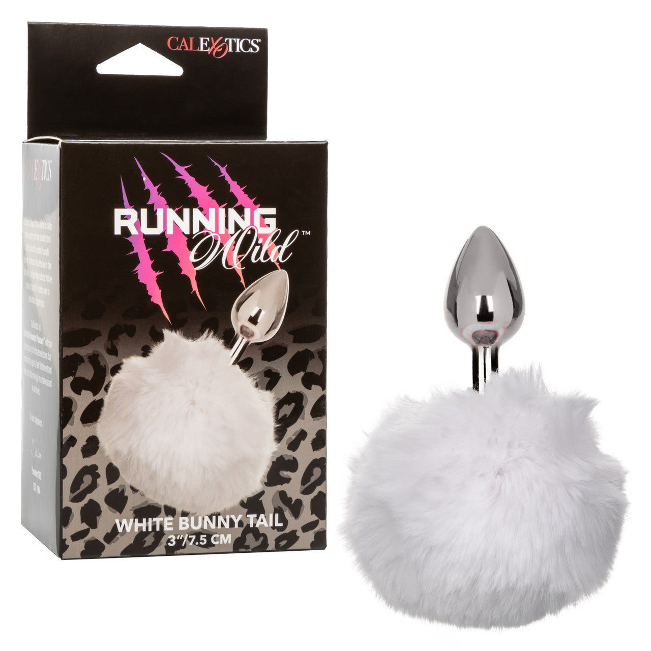 Running Wild Bunny Tail Anal Plug in Pink or White