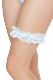 Lace Garter with Satin Bow Detail
