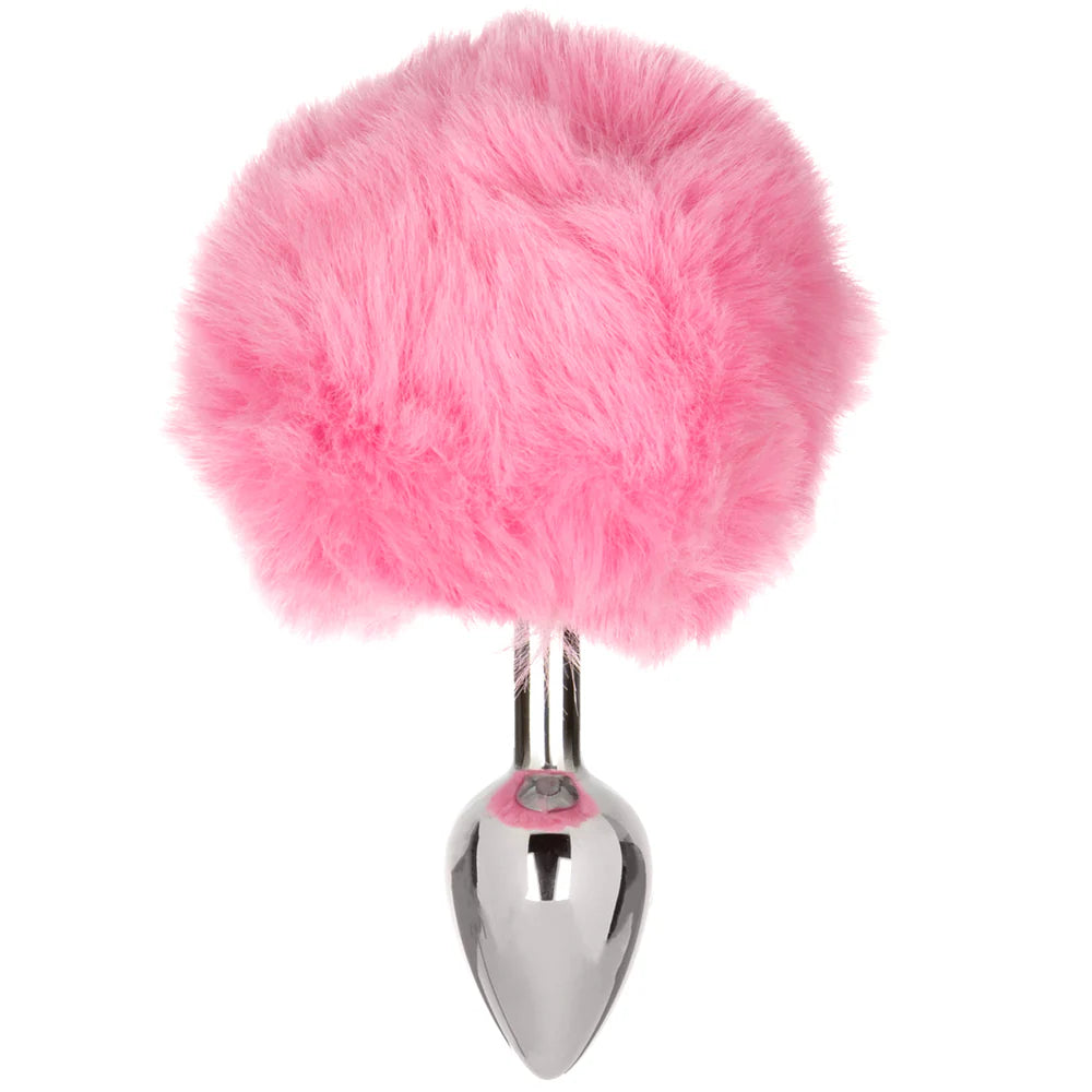 Running Wild Bunny Tail Anal Plug in Pink or White