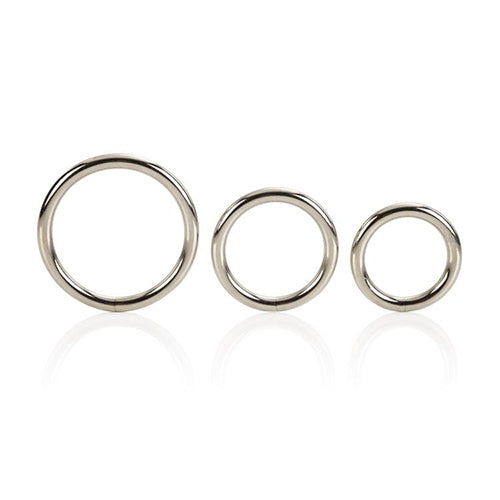 Silver Metal Ring Set