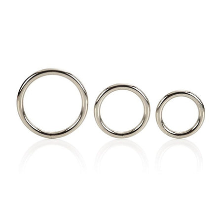 Silver Metal Ring Set