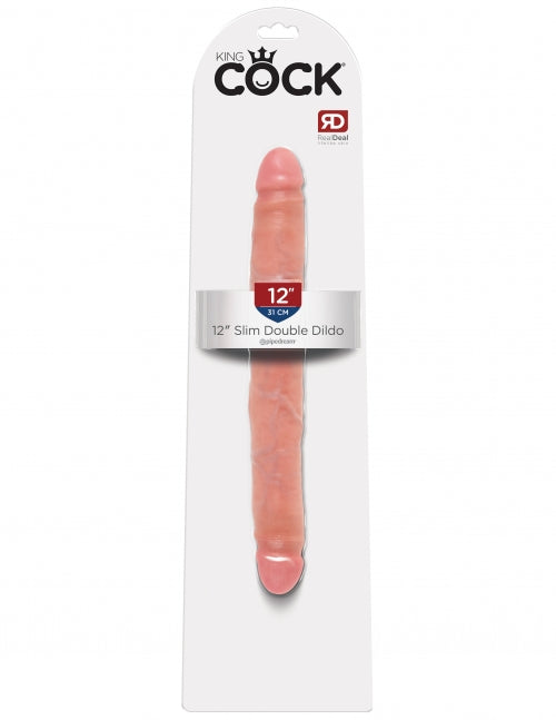 12 inch King Cock Slim Double Dildo
