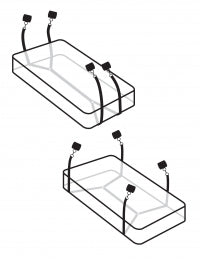 Wraparound Under the Bed Mattress Restraints
