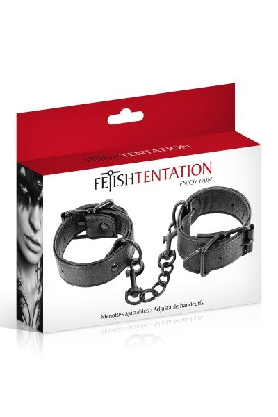 Adjustable Leatherette Handcuffs