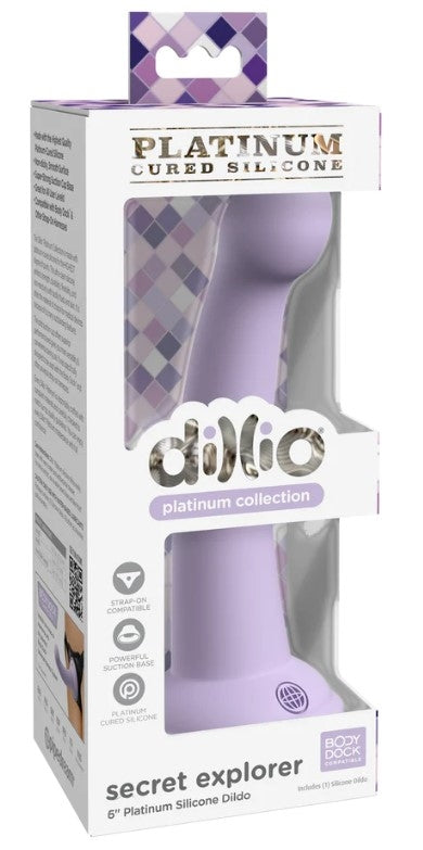 Dillio Secret Explorer 6 Inch Platinum Collection Silicone Dildo