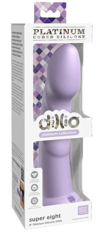 Dillio Super Eight 8" Inch Platinum Collection Silicone Dildo