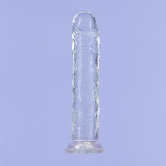 Crystal Addiction 9" Clear Dong (Free Bullet Vibrator Included!)