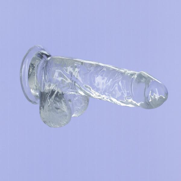 Crystal Addiction Clear 6" Dong (Free Bullet Vibrator Included!)