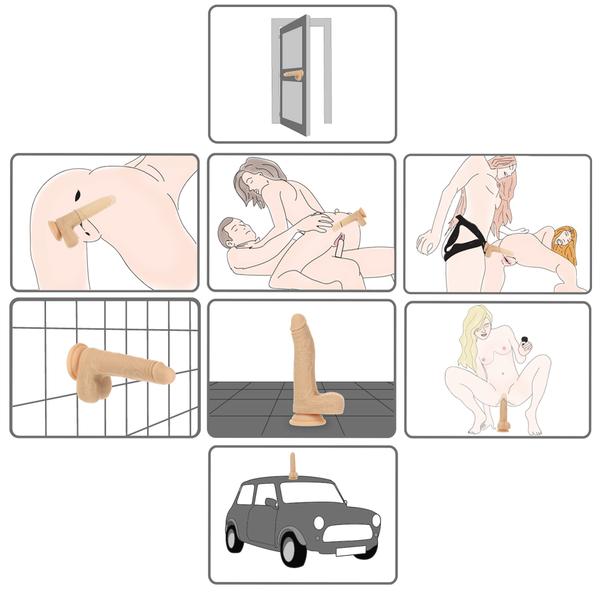 Naked Addiction The Freak 7.5" Vibrating, Rotating and Thrusting Dong