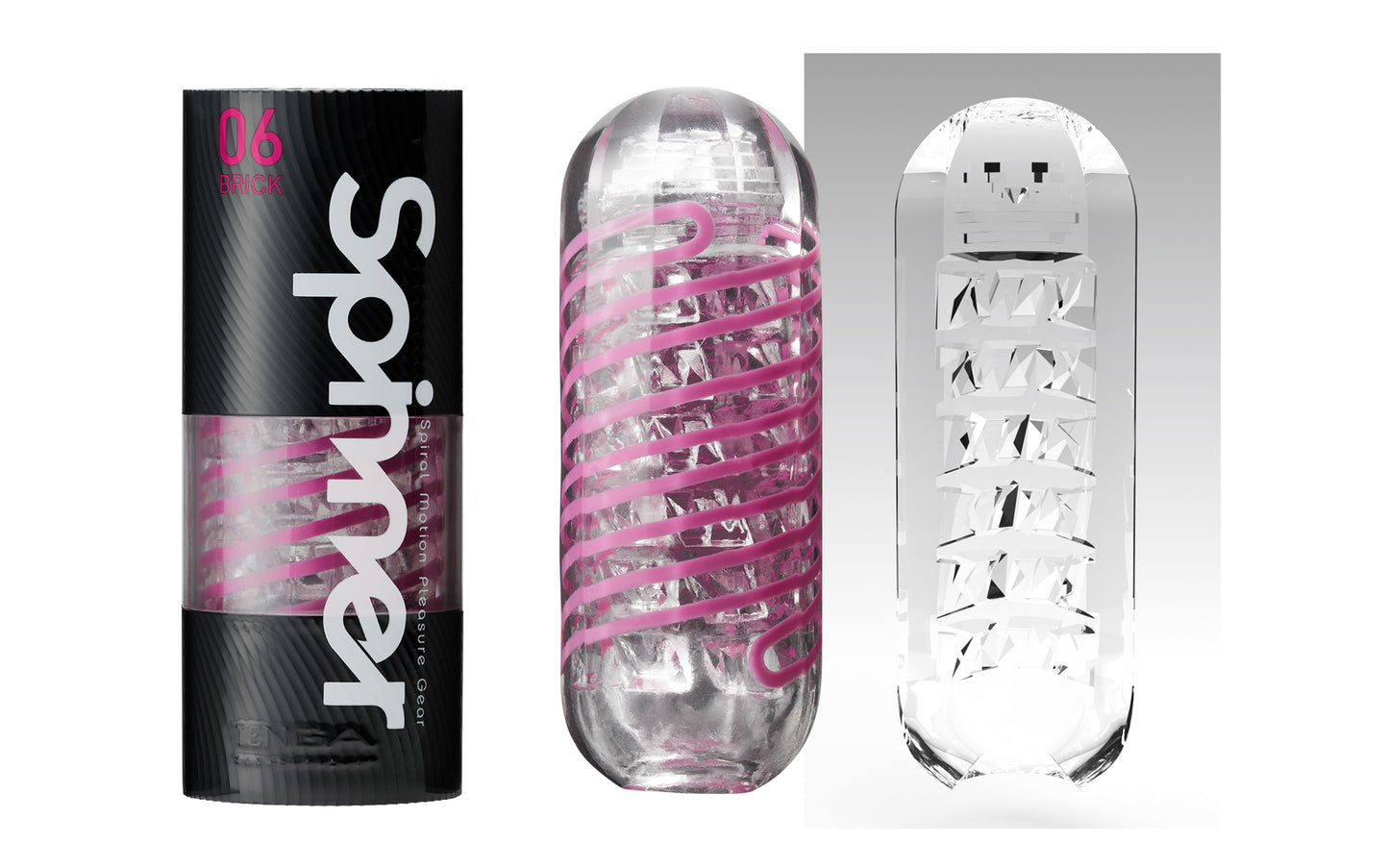 Tenga Spinner Brick 06 Spiral Motion Pleasure Gear