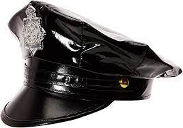 Shiny Vinyl Cop Hat