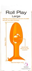 Roll Play Silicone Butt Plug-Large
