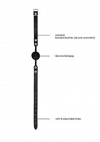 Black & White Silicone Ball Gag Buy in Toronto online or in-store