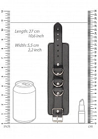 Black & White Bonded Leather Wrist or Ankle Cuffs Buy in Toronto online or in-store