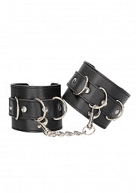 Black & White Bonded Leather Wrist or Ankle Cuffs Buy in Toronto online or in-store