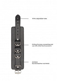 Black & White Bonded Leather Wrist or Ankle Cuffs Buy in Toronto online or in-store
