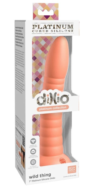 Dillio Wild Thing Seven Inch Platinum Collection Silicone Dildo