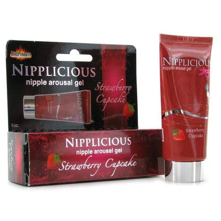 Nipplicious Nipple Arousal Gel Strawberry Cupcake Flavour 1 oz Tube