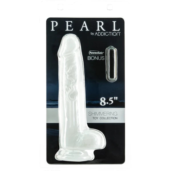 Pearl by Addiction 8.5" Dong (Free Bullet Vibrator Included!)