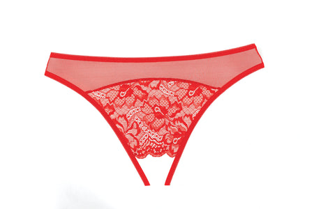 Adore Just a Rumor Crotchless Lace Panties
