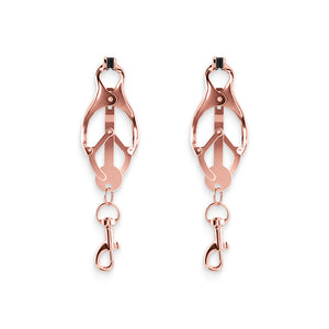 Bound by NS Novelties Butterfly Style Rose Gold Nipple Clamps. Buy in Toronto online or in-store