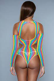 Be Wicked Strange Love Rainbow Bodysuit