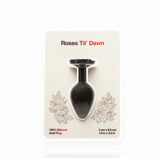 Roses Til' Dawn Medium Silicone Anal Plug