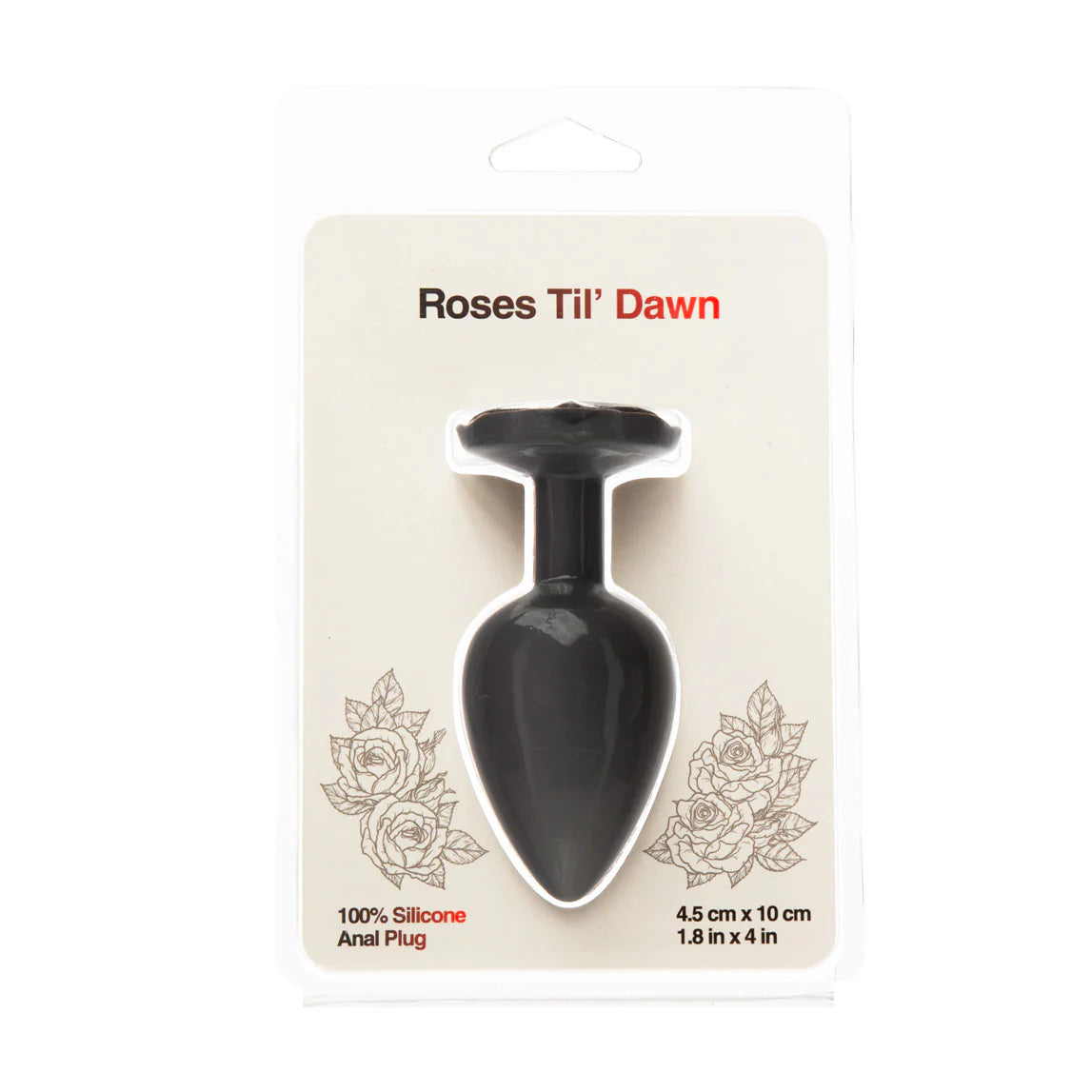 Roses Til' Dawn Large Silicone Anal Plug