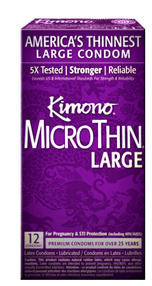 Kimono Micro Thin Condoms Large 12 Pack