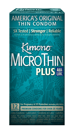 Kimono Micro Thin Condoms Aqua 12 Pack