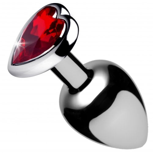 Booty Sparks Red Heart Gem Large Anal Plug