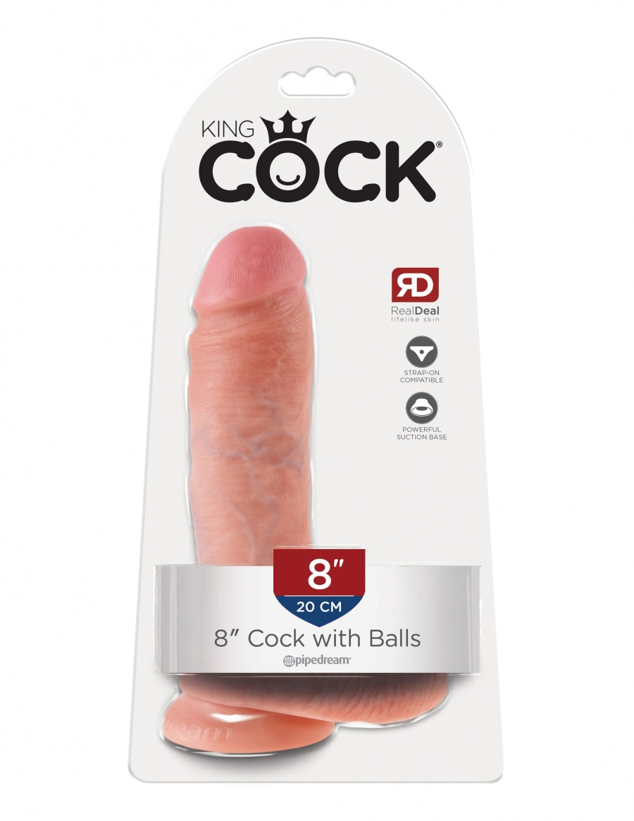 Pipedream Products King Cock 8" with Balls Buy in Toronto online or in-store  Edit alt text