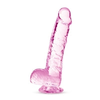 Naturally Yours 6" Pink Crystalline Dildo