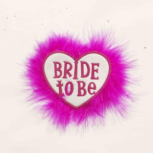 Bride to Be Heart Button