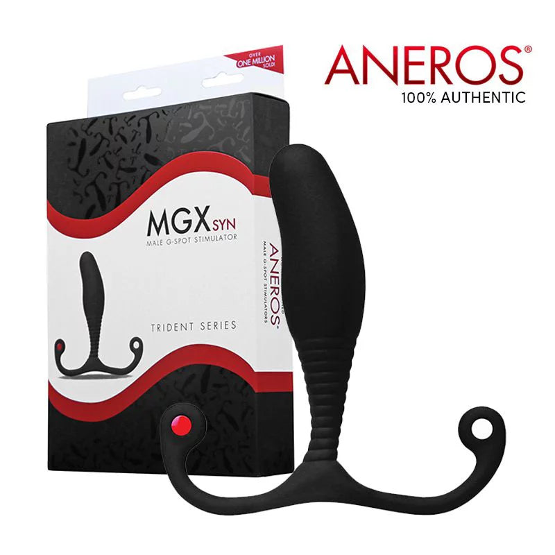 Aneros MGX Syn Male G-spot Stimulator Trident Series in Black