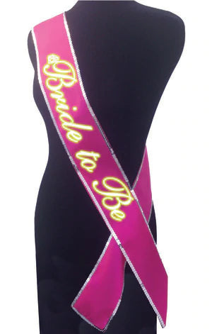 Bride to Be Glow in the Dark Sash