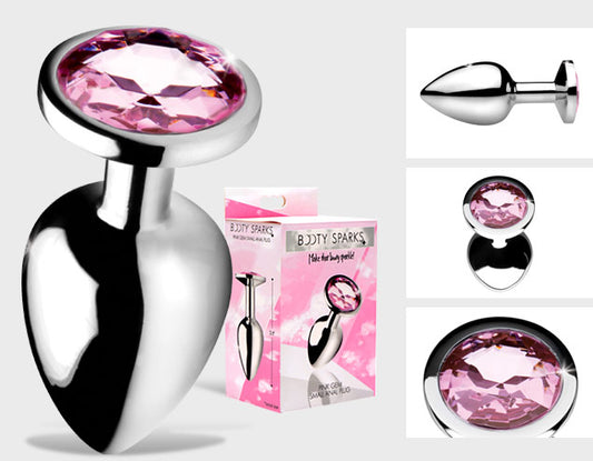 Booty Sparks Pink Gem Butt Plug Small Buy in Toronto online or in-store