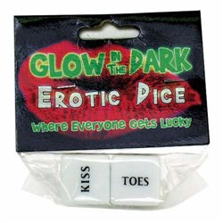 Glow in the Dark Erotic Dice Game