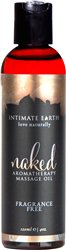 Intimate Earth "Naked" Aromatherapy Massage Oil - Unscented