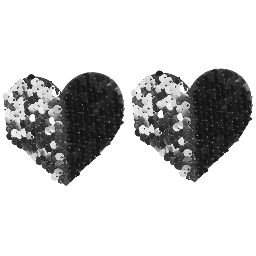 Reversible Heart Sequin Pasties