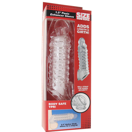 Size Matters 1.5" Penis Enhancer Sleeve Buy in Toronto  online or in-store
