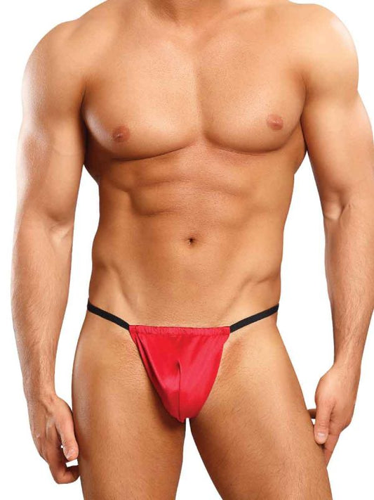 *NEW* Male Power Red Satin Posing Strap