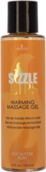 Sensuva – Sizzle Lips – Edible Warming Massage Gel – 4.2 oz, Hot Butter Rum